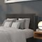 Flash Furniture Melbourne Metal Upholstered Full Size Headboard in Black Fabric HG-HB1717-F-BK-GG - alternate 1